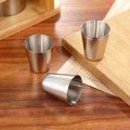 Shot Cups Stainless Steel Glasses Metal Drinking Cup Silver Bulk Camping Aluminum Home Portable 30Ml Espresso Travel.