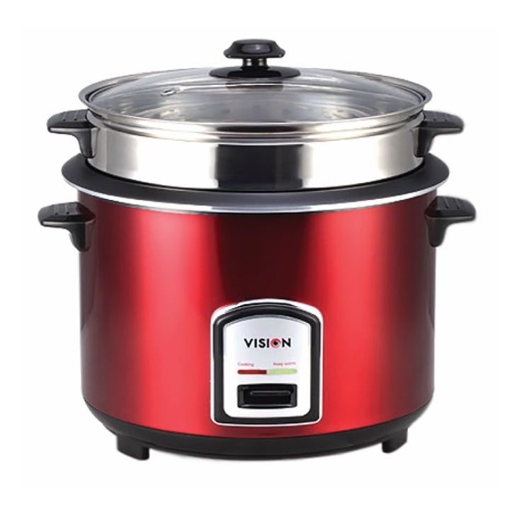 Vision RC- 3.0 L REL-50-05 SS Red Rice Cooker (Double Pot)