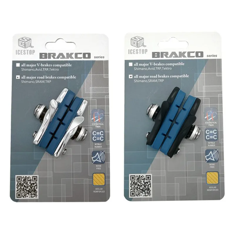 BRAKCO Carbon Fiber Wheel Brake Shoes Replaceable Noise Reduction