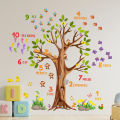 MS6131 New Cartoon Animal Tree Digital Preschool Room Decoration Wall Stickers Bedroom Background Wall Decoration Wall Stickers.