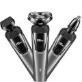 Lingke 8806 blade Three in One shaver set for men's electric shaver, washable USB rechargeable. 