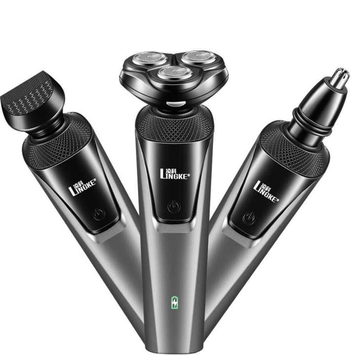 Lingke%208806%20blade%20Three%20in%20One%20shaver%20set%20for%20men's%20electric%20shaver,%20washable%20USB%20rechargeable%20-%20Image%202