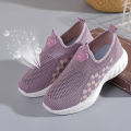 Old Beijing Cloth Shoes Grandma Old Sports Shoes Female Non-Slip Soft Bottom Mother Spring and Autumn Slip-on Middle-Aged and Elderly Mesh Shoes. 
