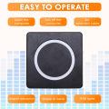 PC Power Button Desktop Power Switch PC External Start Power on/Off Button Magnetic Self-Reset Button Metal Shell RGB. 
