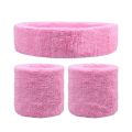 2PCs Wrist Sweatband+1PC Headband Elastic Sport Wristband Gym Wrist Brace Support Sweat Band Tennis Volleyball Wrist Protector.