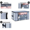 4PCS Large Clothes Storage Bags – Portable Wardrobe Organizer & Blanket Covers for Home Use. 