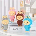 PinShang Building Block For Kids Labubu Keychain Building Block Keychains For Backpack Purse Pocket Book Luggage Birthday Gifts. 