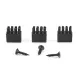 3pcs Arrow Rest Repl ement Brus s Bow Brush Capture with Screws For Hostage Bow-Upgraded to Last Longer. 