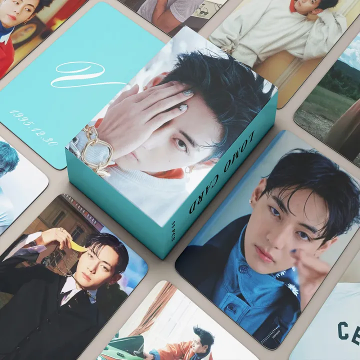 V%20Taehyung%2055Pcs/Box%20K-POP%20BTS%20DECO%20KIT%20Photocard/Lomocard%20-%20Image%202
