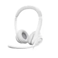 Logitech H390 Wired On Ear Headset for PC/Laptop, Stereo Headphones with Noise Cancelling Microphone, USB-A, In-Line Controls, Works with Chromebook. 