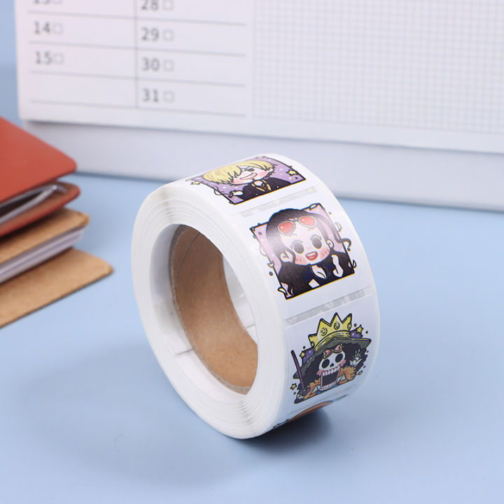 500pcs Cartoon One Piece Tape Stickers Whole Volume Anime Decorative Stickers BAWEI