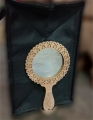 Wooden Hand Mirror 4" - Makeup Mirror.