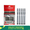 Cello Gripper Ball Pen -Black 10 Pens Pack. 