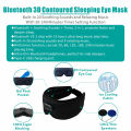 ph Sleep Mask Block Out Light Eye Mask Headphones With White Noise 3D Contoured Night Blindfold For Back Side Sleeper.