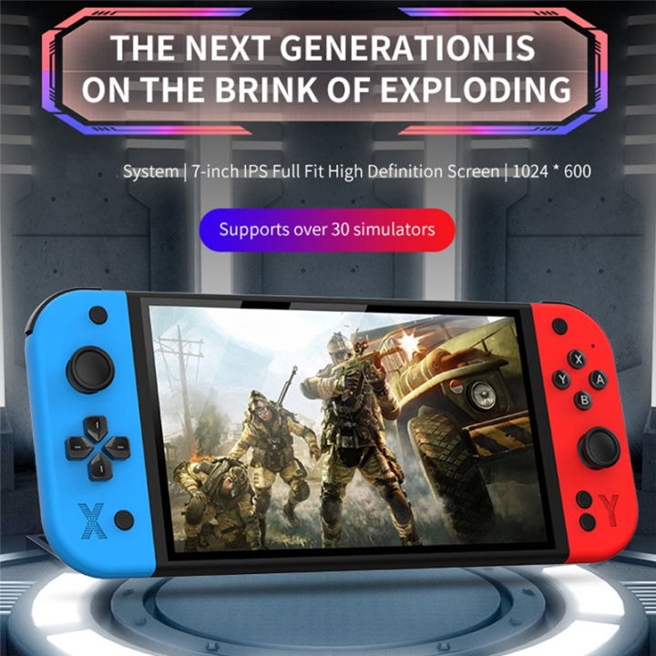 G90%20Portable%20Game%20Console%20Arcade%207%20Inch%20Screen%20over%2030%20Simulators%20Retro%20Gaming%20Controller%20for%20/PS/N64/%20White%20-%20Image%203
