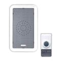 Wireless Digital Door Calling Bell - White And Grey. 