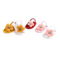 【7Rings Store】(New) summer baby girl sandals big flower soft cotton anti-slip newborn toddler Princess girl shoes elastic baby sandals.