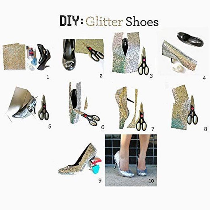 Craft%20Foam%20SELF%20ADHESIVE%20Glitter%20Foam%20Sheets%20A4%20Pack%20of%2010%20Assorted%20-%20Image%204
