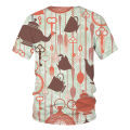 Summer Oversized T-Shirt New Multiple Colour 3D Graphics Print Tops Men Women Graffiti abstract art pattern Fashion Streetwear. 