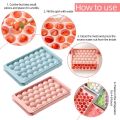 I33 Grids Plastic Round Ball Ice Box Round Ice Ball Ice Tray Mold Moulds Ice Ball Maker 3D Round Ice Cube Tray with Lid Plastic ice ball tray cute ice tray ice cube case ice cube tray allion shop. 