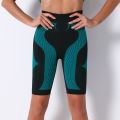 Slim Fit High Waist Yoga Sport Shorts Hip Push Up Women Plain Soft Nylon Fitness Running Shorts Tummy Control Workout Gym Shorts.
