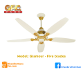GFC ceiling fan, Model: Glamour, 5 blades, Five blades GFC fan, Made in Pakistan. 