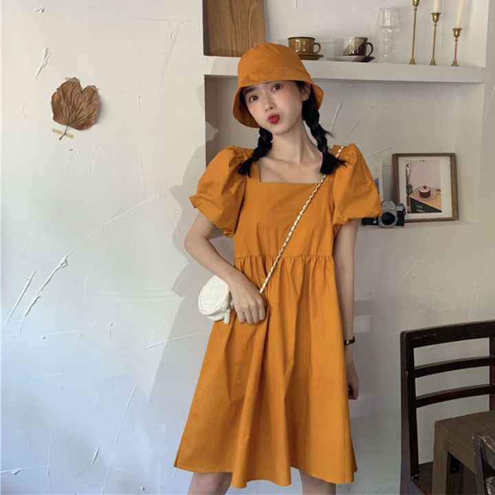 2023%20New%20Female%20Student%20Korean%20Style%20Loose%20Internet%20Hot%20Purple%20Hepburn%20Style%20Puff%20Sleeve%20Dress%20-%20Image%206