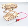 DIY Hydraulic Lift Table Model Kit Electric Wooden Science Experiments Toys for Children Educational Handmade Assemble Toys. 