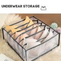 Household Underwear Bra Socks Storage Net Box Multi Lattice Separation Storage.