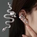 【Toy life hall】Vintage Alloy Snake Without Piercing/Non Pierced Snake Ear Clip Jewelry. 
