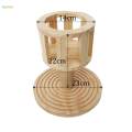 Bunny Hay Manger Chinchilla Food Feeding Manger Wooden Rabbit Hay Feeder.