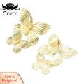 Carat Butterfly Hook Earrings Delicate Decorative Fashion Earrings. 