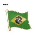 【beauty code store】Brazil National Flag Badge Brooch Pins for Clothes KS-0023. 