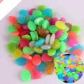 50 pcs x Artificial Luminous Stone Glow in the Dark Fluorescent Pebbles Aquarium Fish Tank Garden Decorative Stones. 