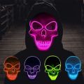 New Atmosphere Props Party Mask LED Skull Men and Women Mask Halloween Mask Horror Ghost Head. 