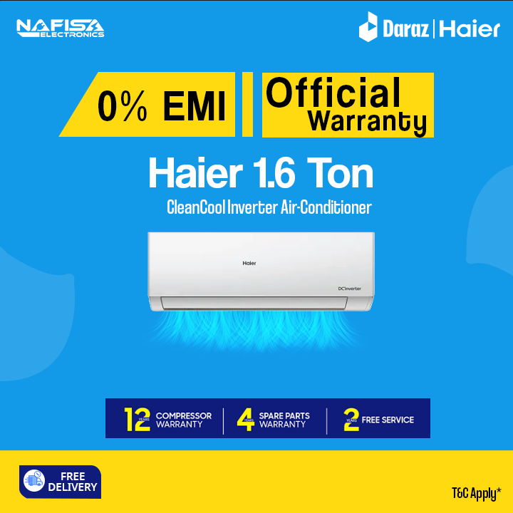 Haier 1.6 Ton CleanCool Inverter AC [HSU-19CleanCool(INV)(Pro)]