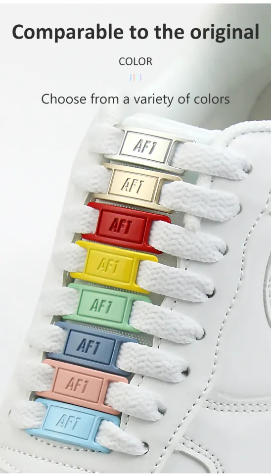 Sneakers Af1 Shoe Lace Tag 2024 New Metal AF1 Tag Shoelaces White