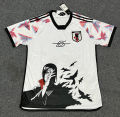 One Japanese anime football jersey, ragon all la Samurai national team football jersey. 