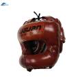 Boxing Headgear Full Coverage Kickboxing Head Gear for Sparring Grappling L Brown. 