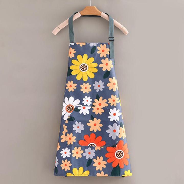 Kitchen new flower print apron water proof hi quality product man woman use cooking apron