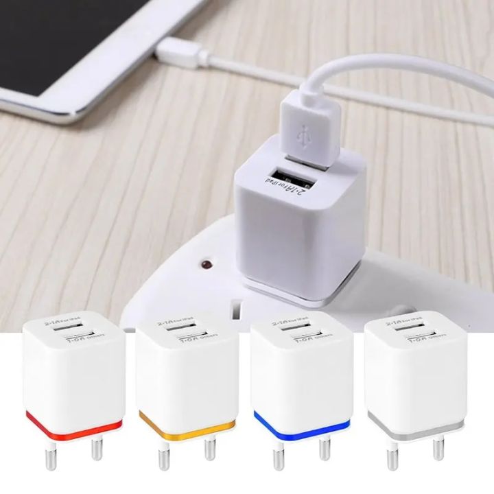 KOOYUTA%202%20USB%20Mobile%20Phone%20Charger%205V2.1A/1A%20EU%20US%20Plug%20Wall%20Power%20Adapter%20For%20iPad%20iPhone%20Samsung%20HTC%20Cellphone%20-%20Image%202