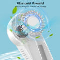 MAYTTO Portable Neck Fan Hands Free Bladeless Fan Hanging Sport Cooling Fan Wearable Personal Leafless Cooler Fan 3 Speeds Adjustment 360° Neckband Fan Mini Neck Fan. 