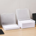 WORTHBUY Multifunctional Plastic Storage Box For Office Supplies Transparent A4 Paper Storage Case Home Desktop Organizer. 