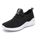 Shoes women's 2024 spring new foreign trade women's shoes flying woven mesh running shoes shoes soft soles casual sneakers women. 