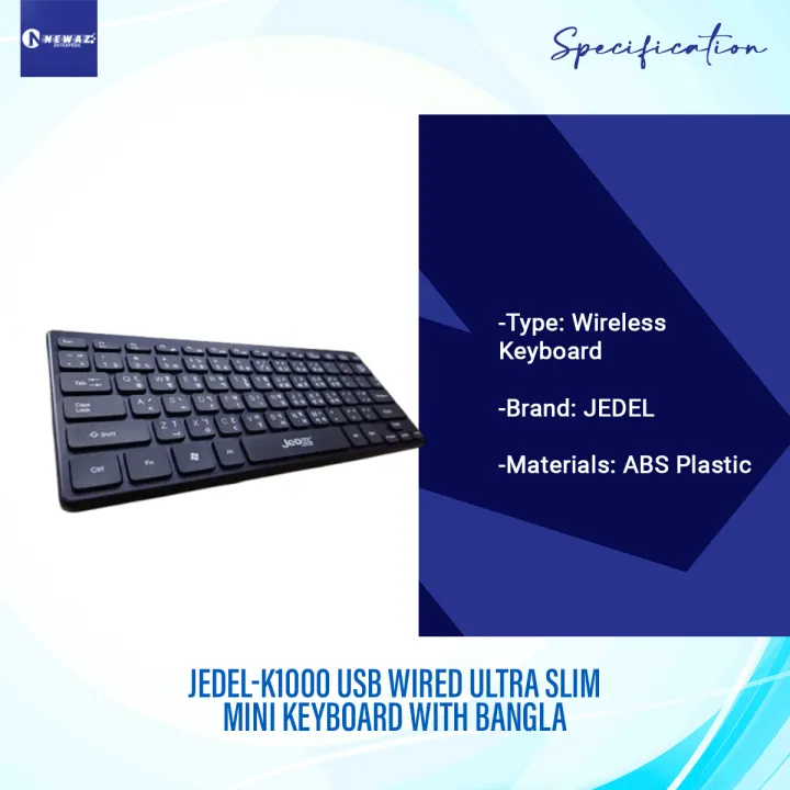 JEDEL-K1000%20USB%20Wired%20Ultra%20Slim%20Mini%20Keyboard%20With%20Bangla%20-%20Image%203