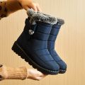 【Alien Alien】 Waterproof Winter Boots for Women 2023 New Faux Fur Long Plush Snow Boots Woman Platform Ankle Boots Warm Cotton Couples Shoes. 
