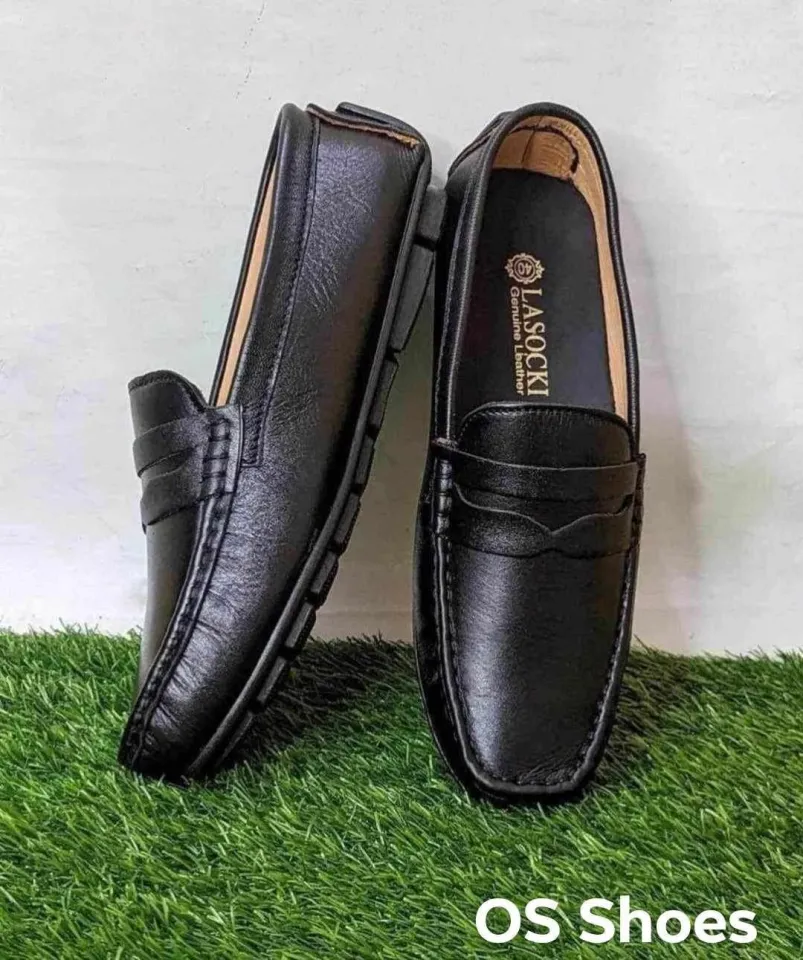 Best Quality Black Artificial Leather Loafer Shoes for Men