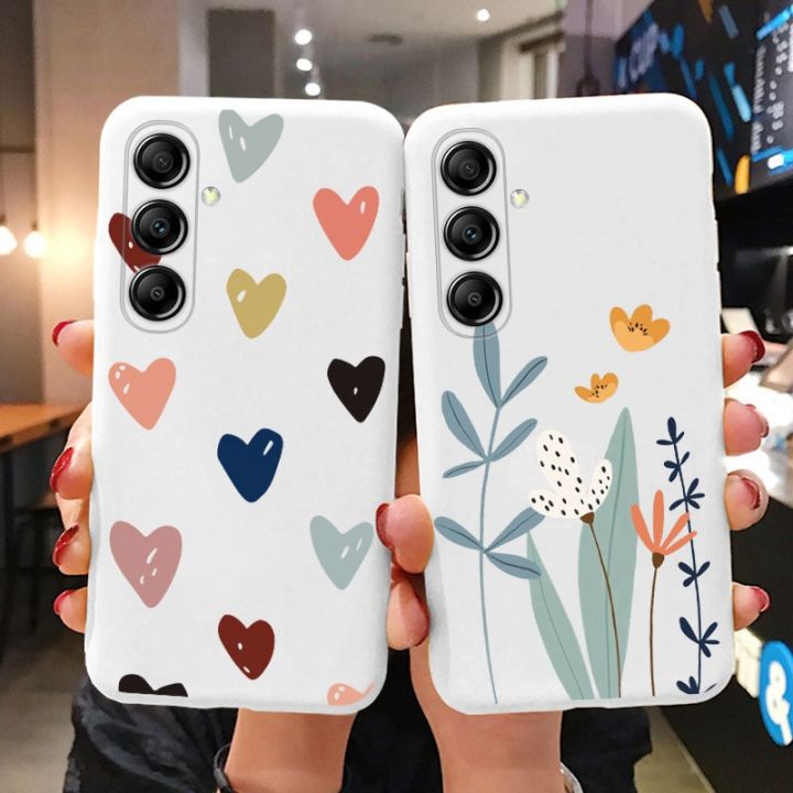 Case%20For%20Samsung%20Galaxy%20A14%205G%20Cute%20Heart%20Flower%20Back%20Cover%20Soft%20Silicone%20Matte%20Protective%20Funda%20For%20Samsung%20A%2014%20GalaxyA14%20Bags%20-%20Image%202