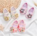 Baby Girls Soft Shoes Infant Toddler Walkers Shoes Colorful Flowers Princess Shoes. 