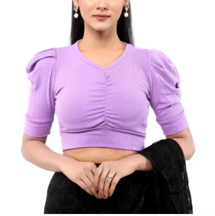 Cotton%20Half%20Body%20short%20Sleeve%20Crop%20Tops%20Blouse%20for%20Women%20-%20Image%207
